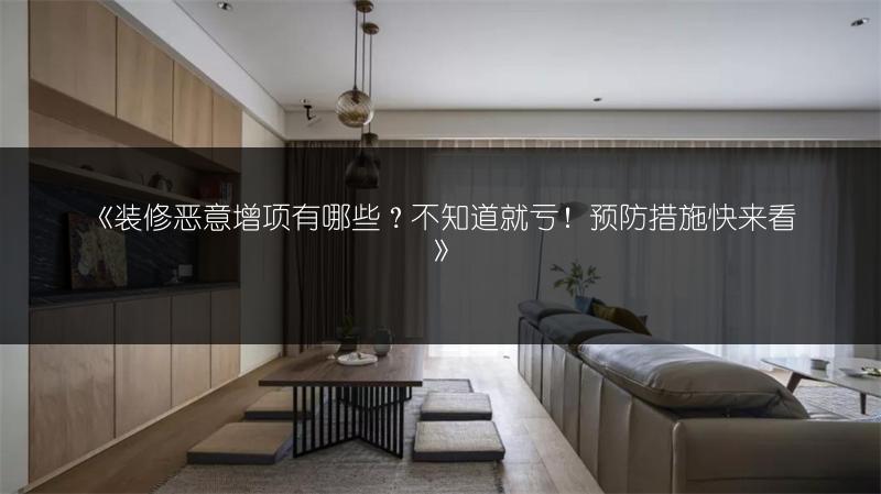 装修恶意增项有哪些？不知道就亏！预防措施快来�