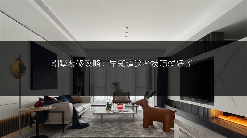 别墅装修攻略：早知道这些技巧就好了！