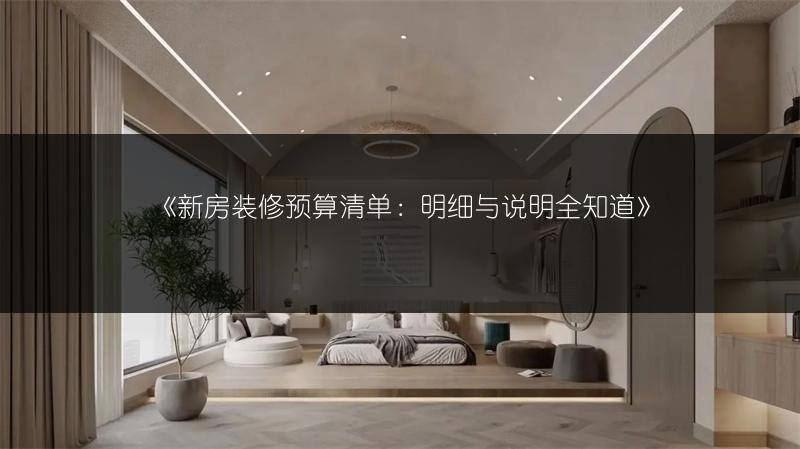新房装修预算清单：明细与说明全知道